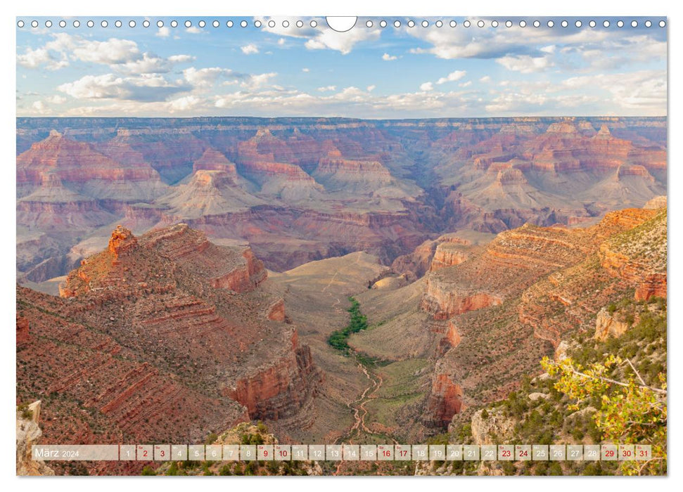 Grand Canyon - Perspectives d'une gorge extraordinaire (Calendrier mural CALVENDO 2024) 