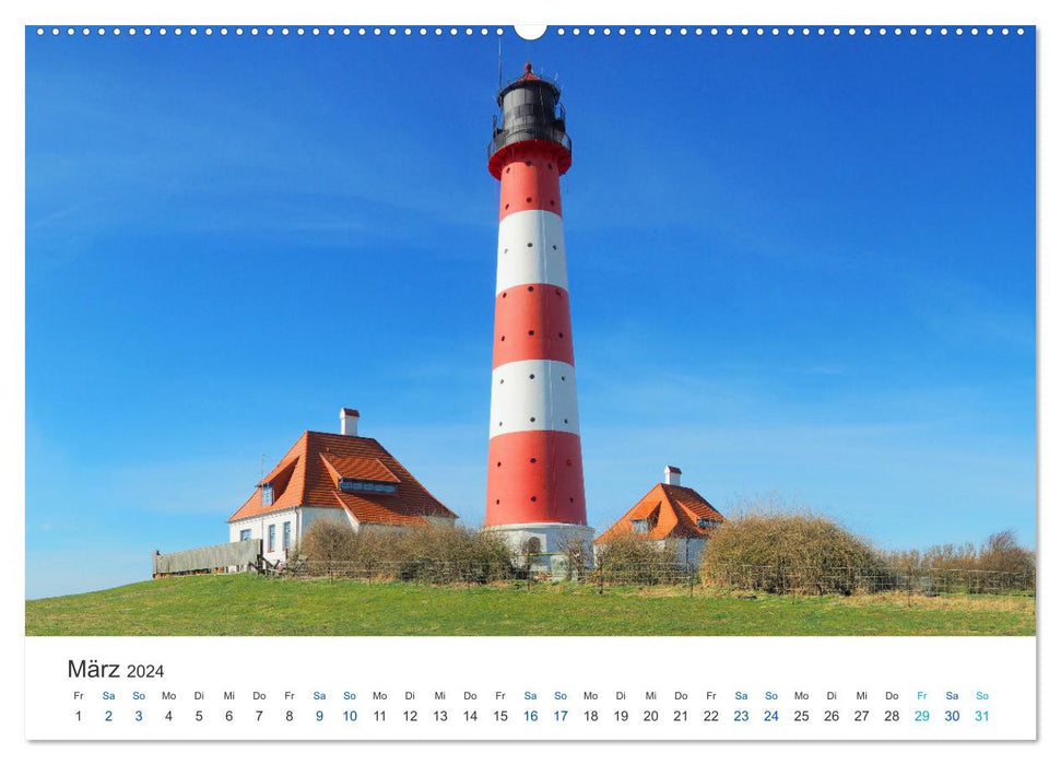 German Coast - North Sea and Baltic Sea (CALVENDO Premium Wall Calendar 2024) 