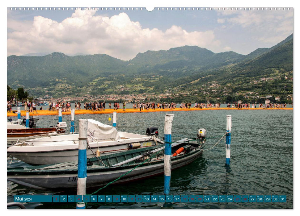 Lac d'Iseo (Calendrier mural CALVENDO 2024) 