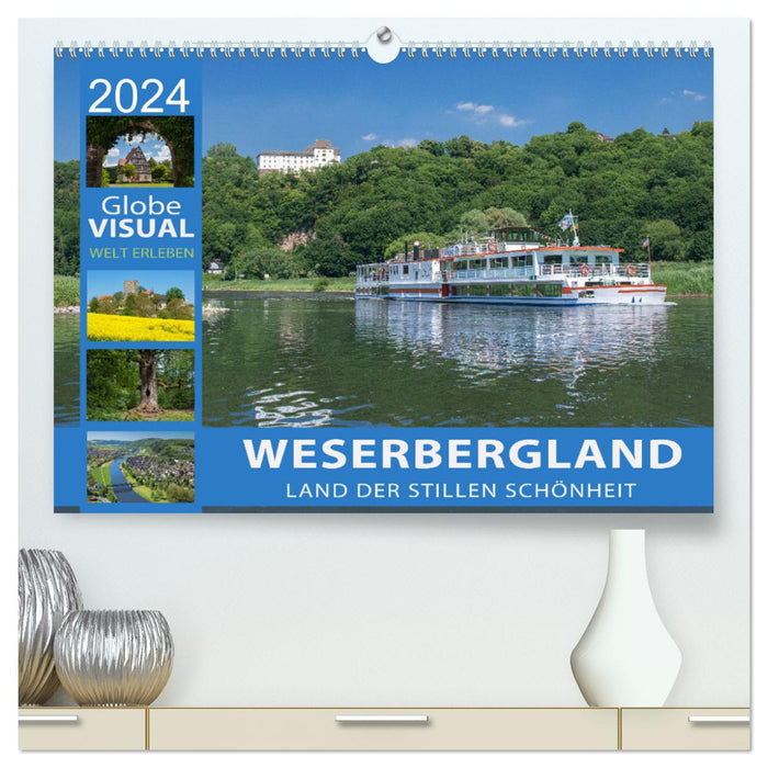 WESERBERGLAND - Land of Silent Beauty (CALVENDO Premium Wall Calendar 2024) 