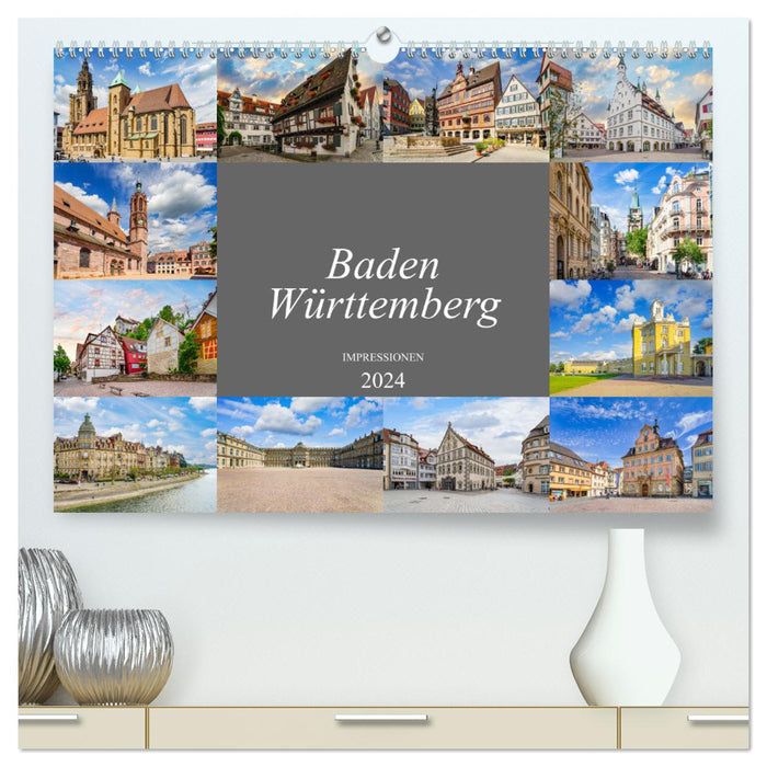 Baden-Württemberg city views (CALVENDO Premium wall calendar 2024) 