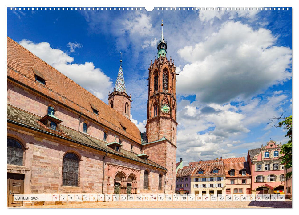 Baden-Württemberg city views (CALVENDO Premium wall calendar 2024) 