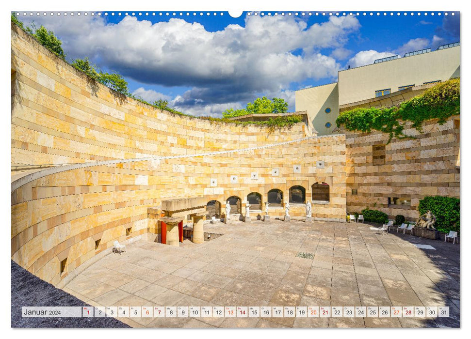 Stuttgart city tour (CALVENDO Premium wall calendar 2024) 