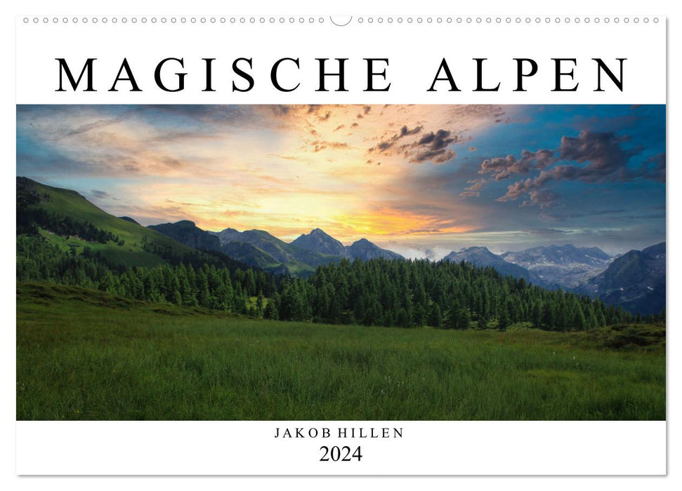 Alpes Magiques (Calendrier mural CALVENDO 2024) 