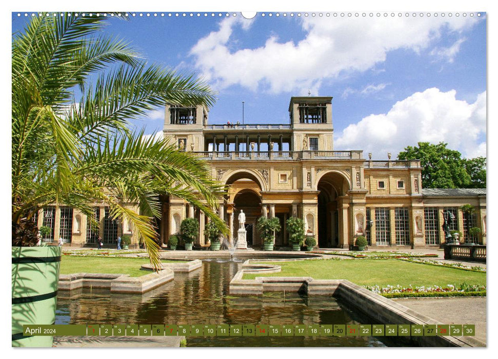 Rund um Schloss Sanssouci (CALVENDO Premium Wandkalender 2024)