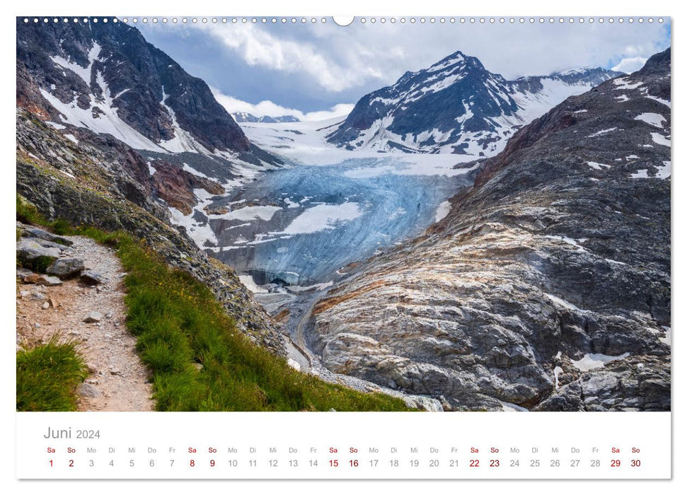Die Alpen - Wandern durch die schönste Bergregion Europas. (CALVENDO Premium Wandkalender 2024)
