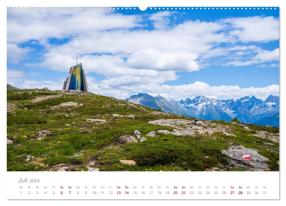 Die Alpen - Wandern durch die schönste Bergregion Europas. (CALVENDO Premium Wandkalender 2024)