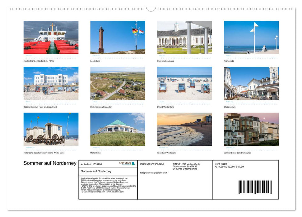 Sommer auf Norderney (CALVENDO Premium Wandkalender 2024)