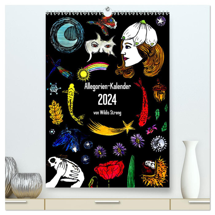 Allegorien-Kalender (CALVENDO Premium Wandkalender 2024)