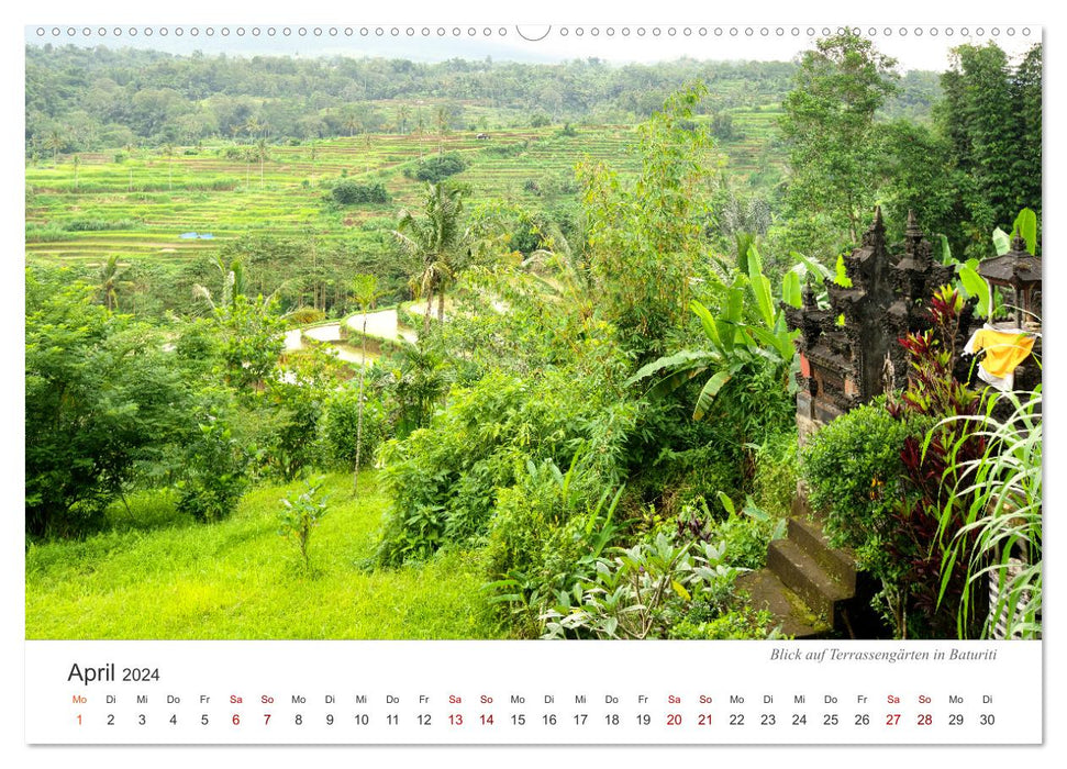 Impressionen einer Reise durch Bali (CALVENDO Wandkalender 2024)