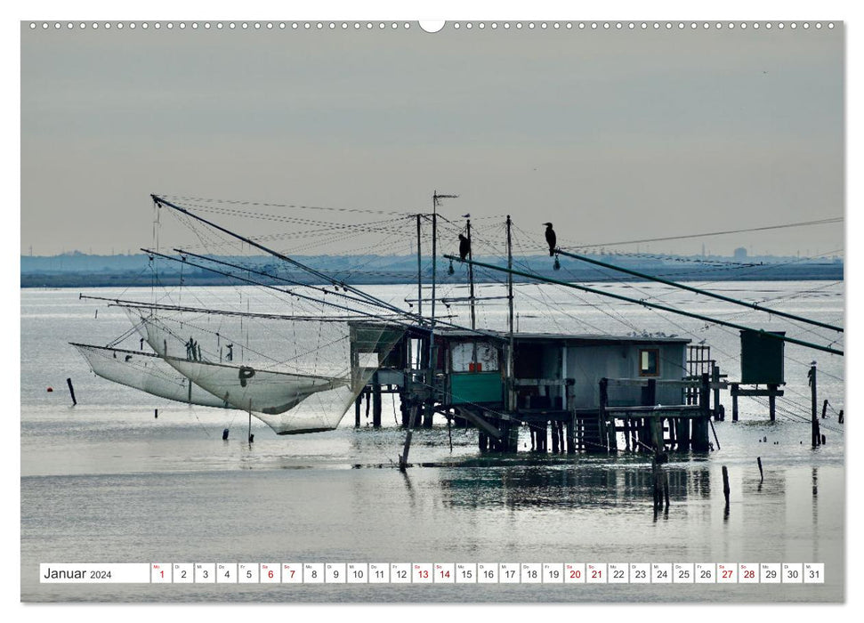 Das Podelta mit Chioggia und Comacchio (CALVENDO Premium Wandkalender 2024)