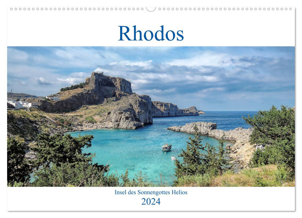 Rhodos - Insel des Sonnengottes Helios (CALVENDO Wandkalender 2024)