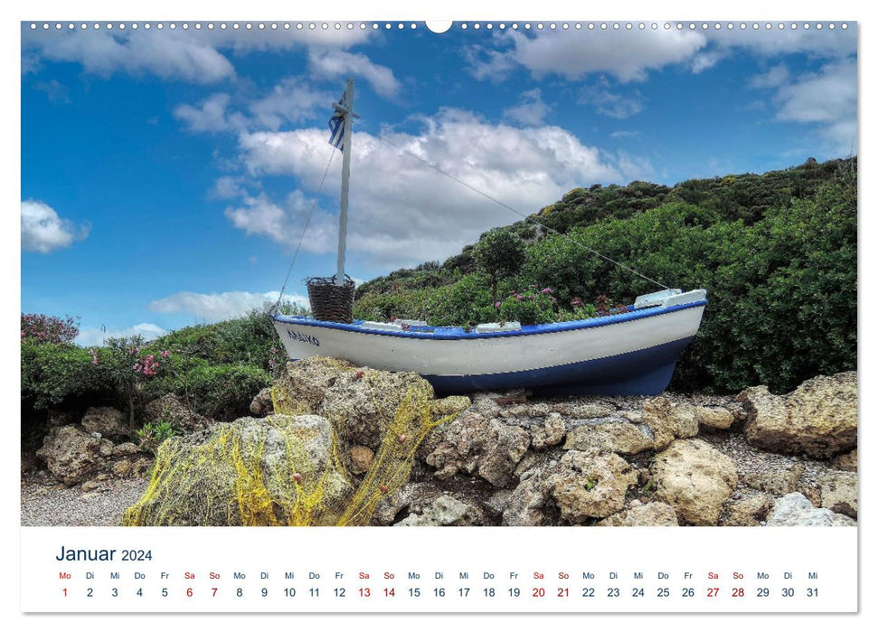 Rhodes - Island of the sun god Helios (CALVENDO wall calendar 2024) 