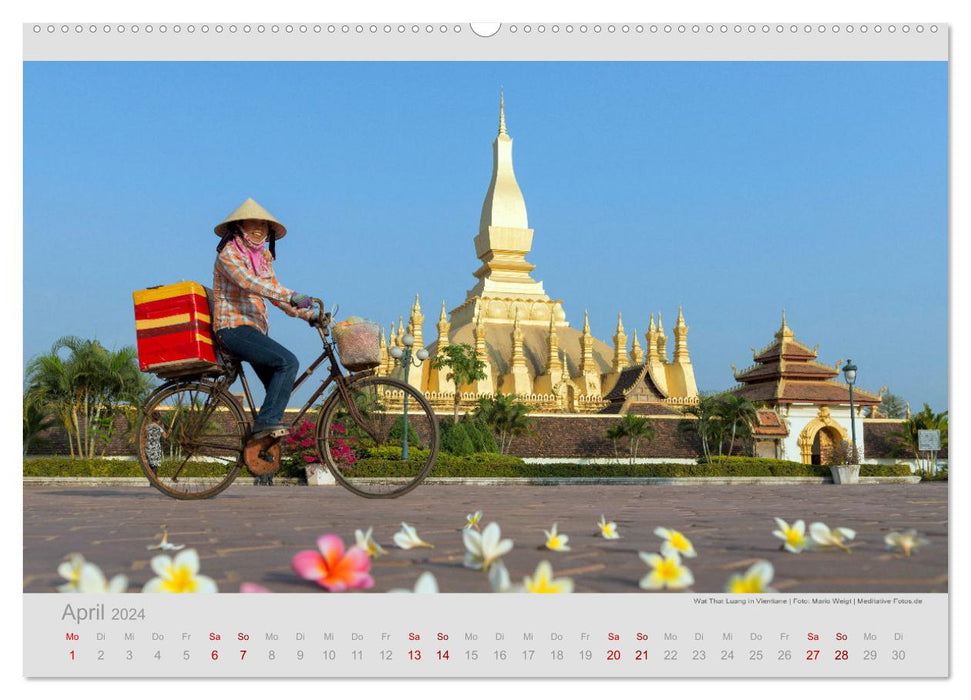 LAOS - Im Land der Stille (CALVENDO Premium Wandkalender 2024)