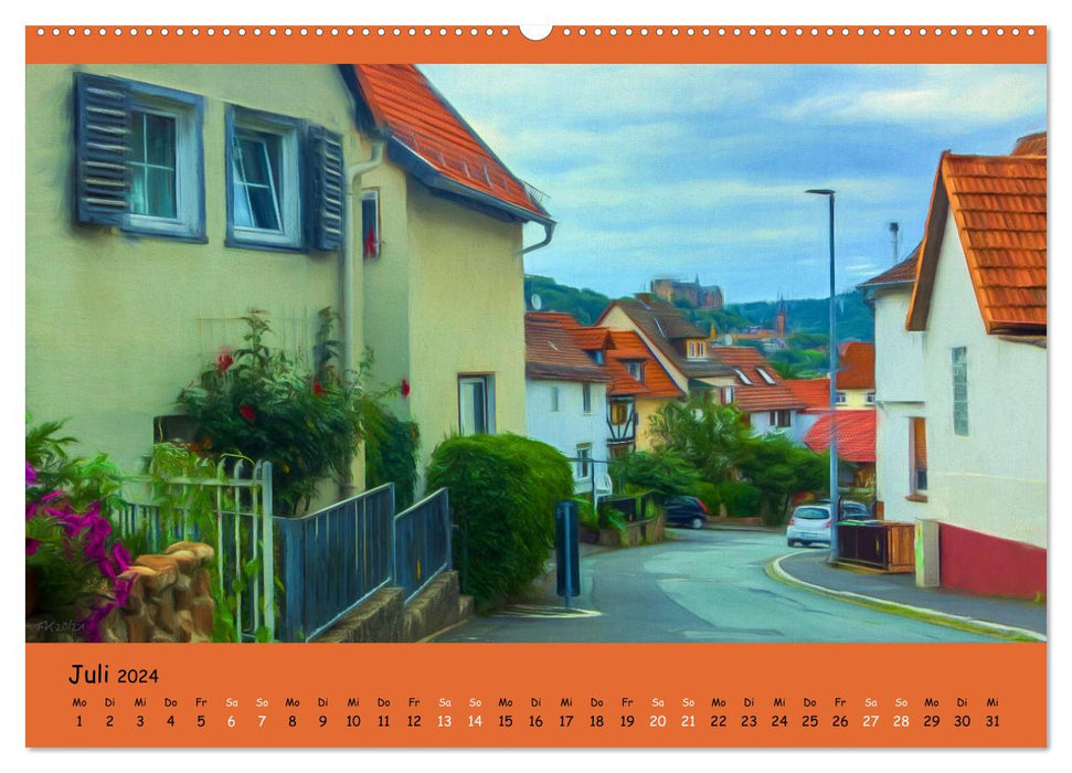 Malerisches Marburg (CALVENDO Premium Wandkalender 2024)