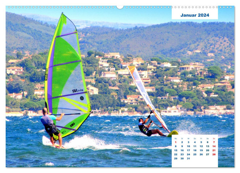 Wassersport ist Lifestyle. Windsurfen und Co. (CALVENDO Premium Wandkalender 2024)