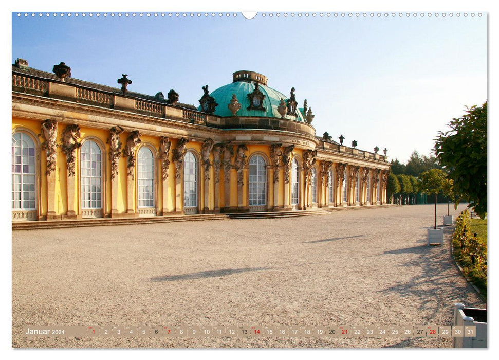 Rund um Schloss Sanssouci (CALVENDO Wandkalender 2024)