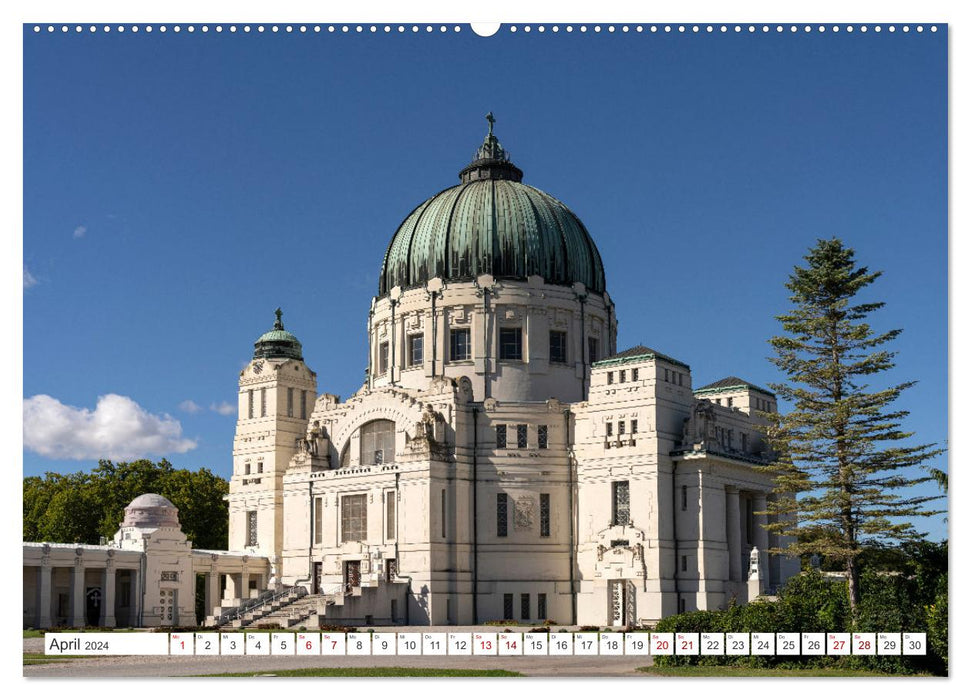 Kirchen in Wien (CALVENDO Premium Wandkalender 2024)