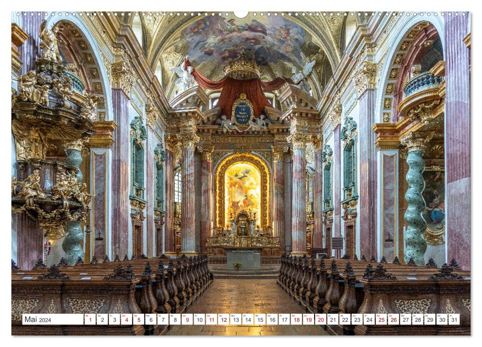 Églises de Vienne (Calvendo Premium Wall Calendar 2024) 