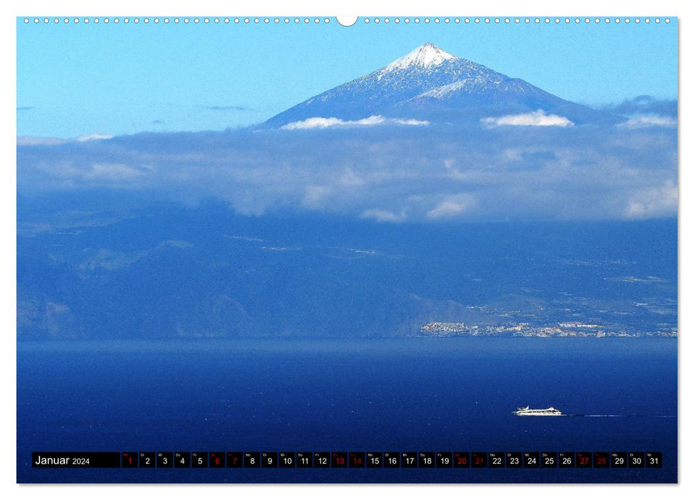 El Teide et les Canadas (Calendrier mural CALVENDO Premium 2024) 