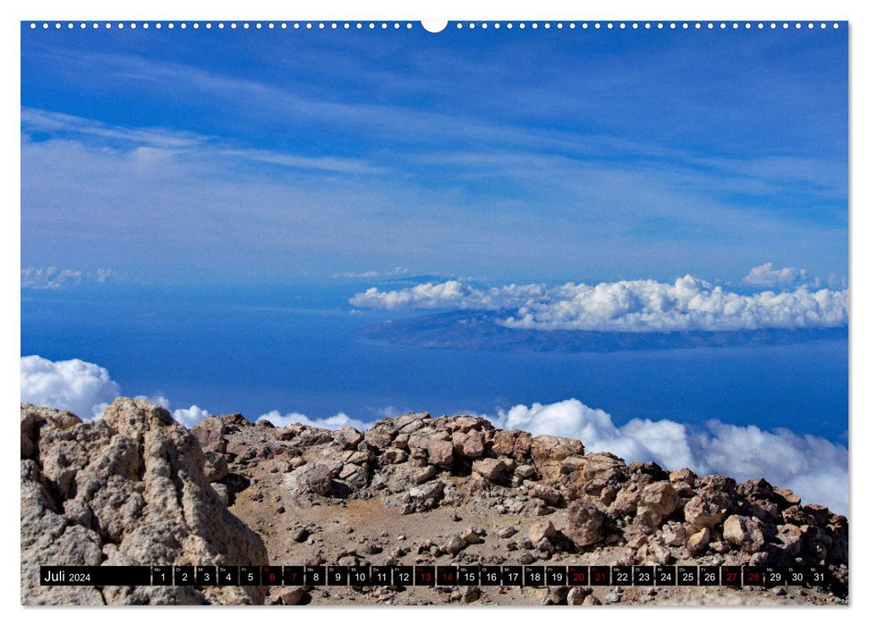 El Teide et les Canadas (Calendrier mural CALVENDO Premium 2024) 