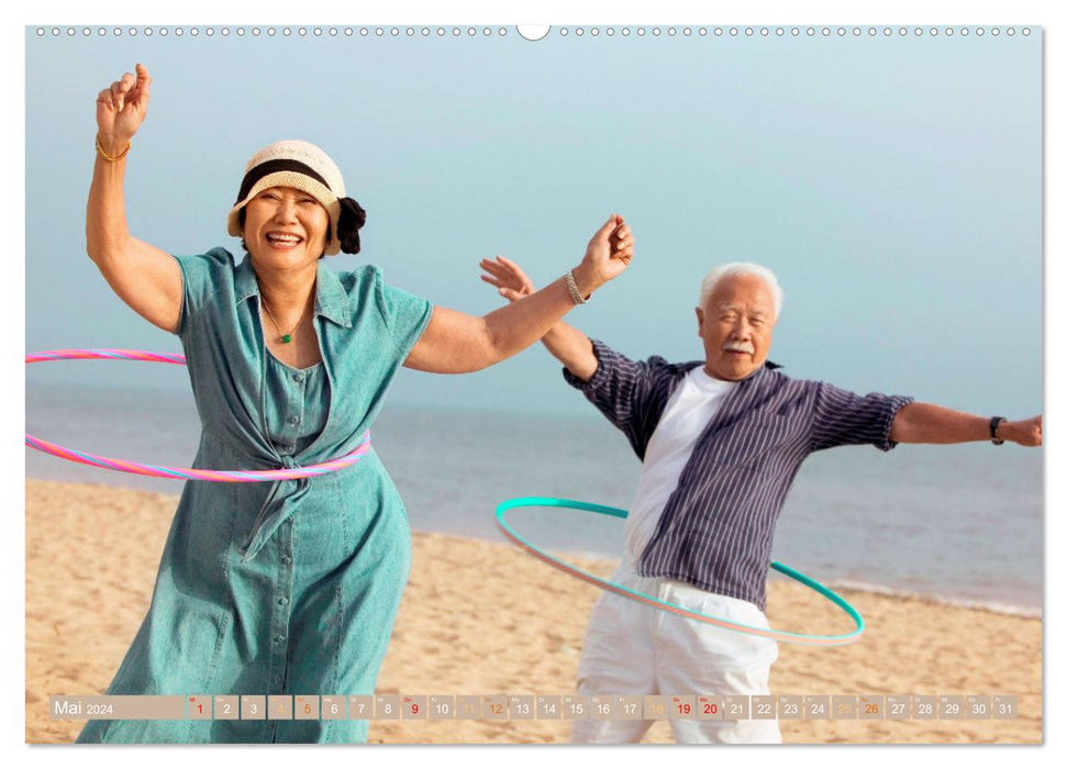 Hula-Hoop-lala: Spaß, Sport und Fitness mit Hula-Hoop-Reifen (CALVENDO Premium Wandkalender 2024)