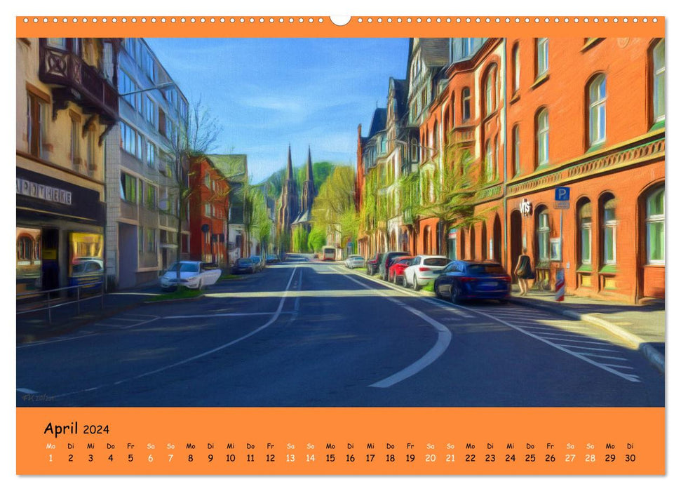 Malerisches Marburg (CALVENDO Wandkalender 2024)