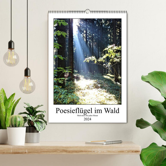 Poesieflügel im Wald (CALVENDO Wandkalender 2024)