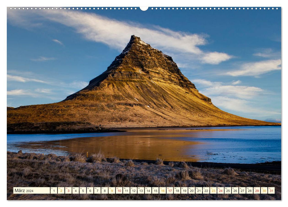 Islande - le monde vous attend (Calendrier mural CALVENDO 2024) 