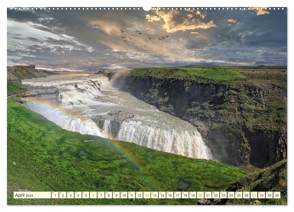 Islande - le monde vous attend (Calendrier mural CALVENDO 2024) 