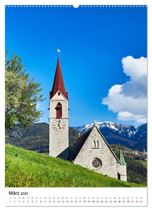 Le Tyrol du Sud en images d'ambiance (calendrier mural CALVENDO 2024) 