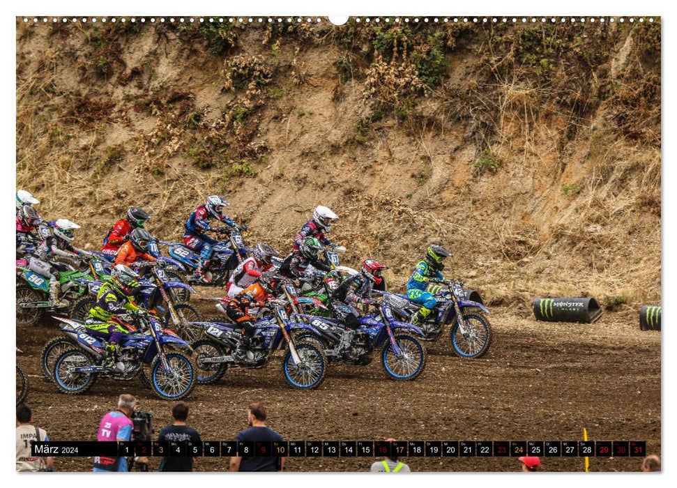 Motocross Racing - The gate drops (CALVENDO Premium Wandkalender 2024)
