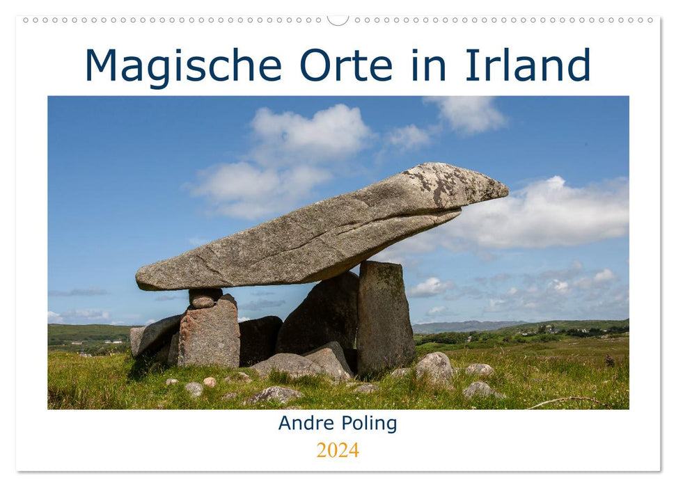 Lieux magiques en Irlande (Calendrier mural CALVENDO 2024) 