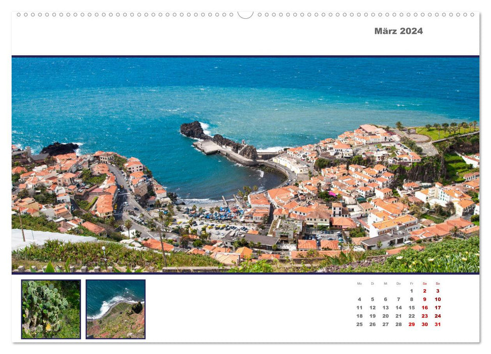 Madeira, grüne Insel im blauen Meer (CALVENDO Wandkalender 2024)