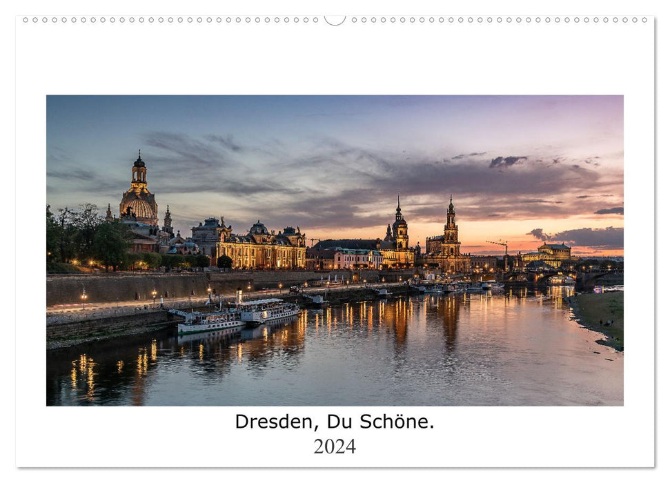 Dresden, Du Schöne. (CALVENDO Wandkalender 2024)