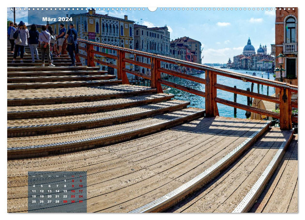 Venedig und seine Brücken (CALVENDO Premium Wandkalender 2024)