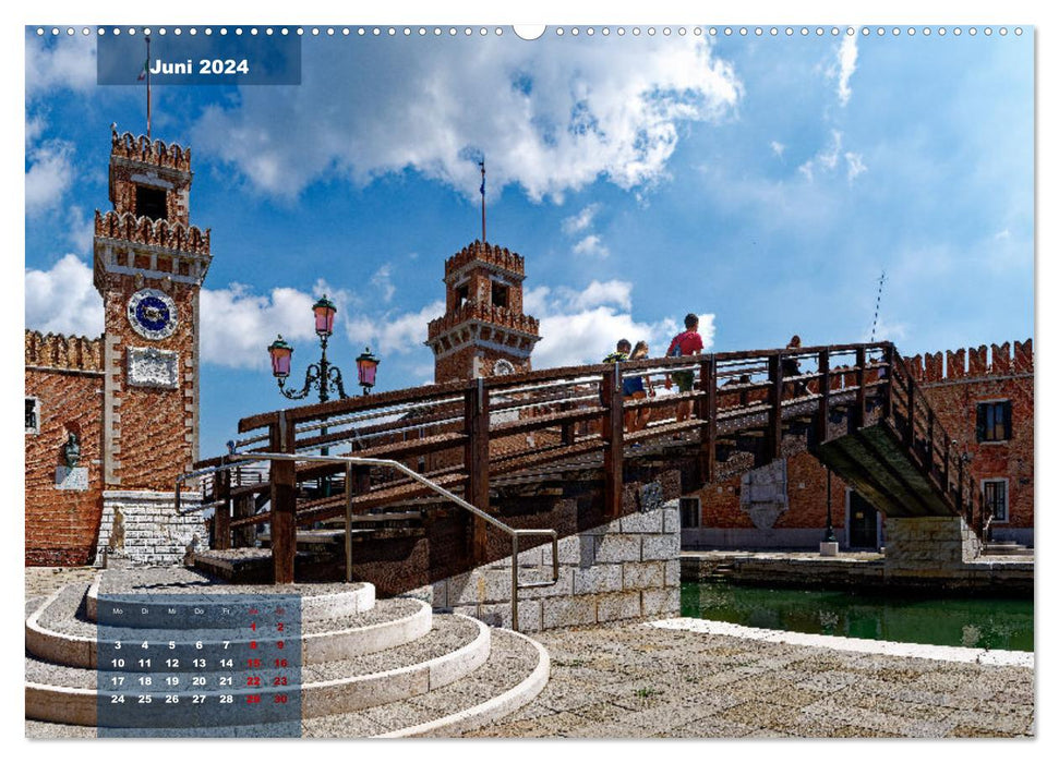 Venedig und seine Brücken (CALVENDO Premium Wandkalender 2024)