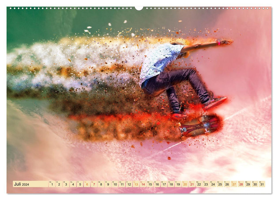 Sport Explosion (CALVENDO Premium Wandkalender 2024)