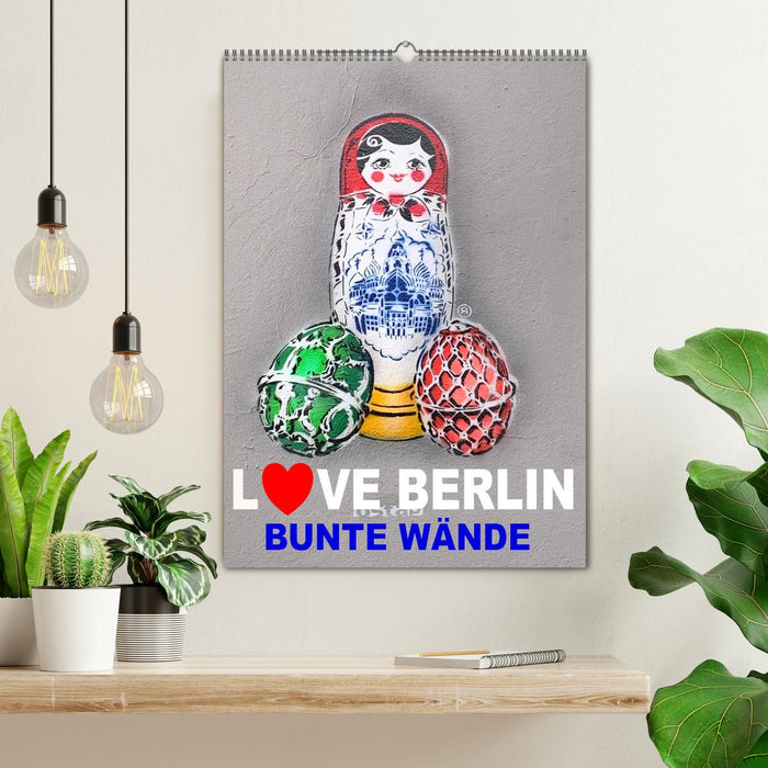 LOVE BERLIN - BUNTE WÄNDE (CALVENDO Wandkalender 2024)