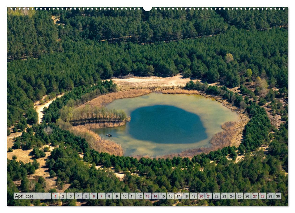 Oder-Spree Seenland von oben (CALVENDO Wandkalender 2024)