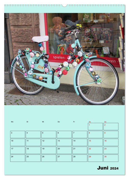 Vélo fou et coloré (Calendrier mural CALVENDO Premium 2024) 