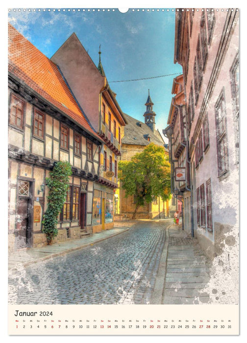 Quedlinburg - unsere Stadt (CALVENDO Premium Wandkalender 2024)