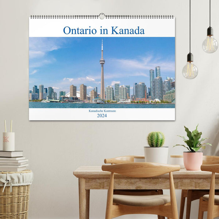 Ontario in Kanada - Kanadische Kontraste (CALVENDO Wandkalender 2024)