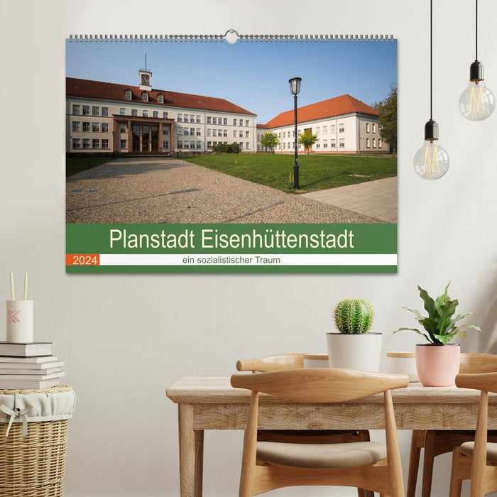Planstadt Eisenhüttenstadt - ein sozialistischer Traum (CALVENDO Wandkalender 2024)