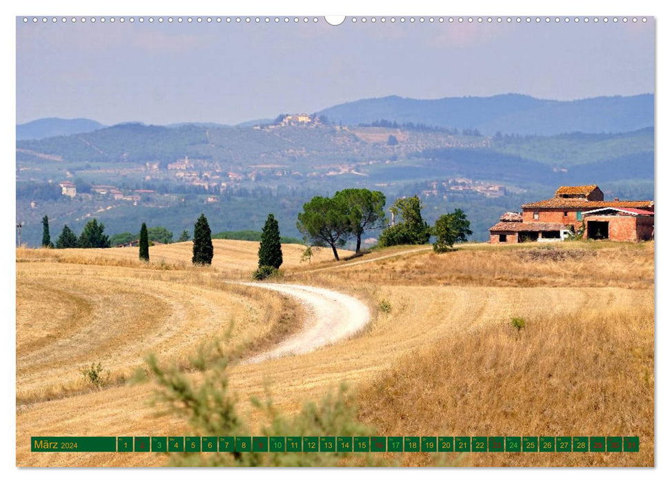 Crete Senesi - Raue Schönheit der Toskana (CALVENDO Premium Wandkalender 2024)