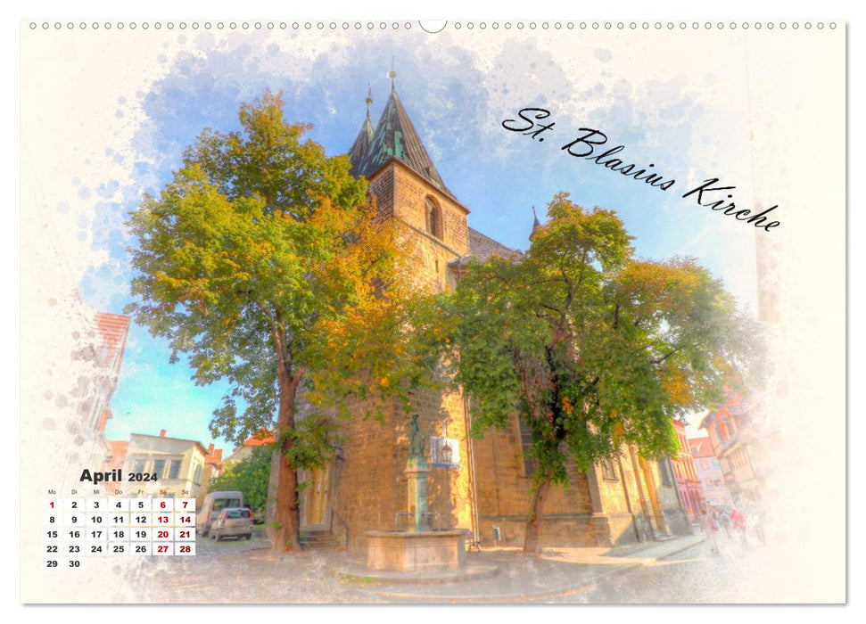 Quedlinburg-meine Stadt (CALVENDO Wandkalender 2024)