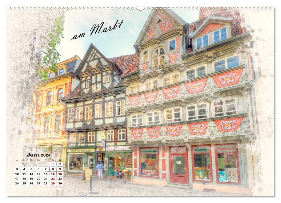 Quedlinburg-meine Stadt (CALVENDO Wandkalender 2024)