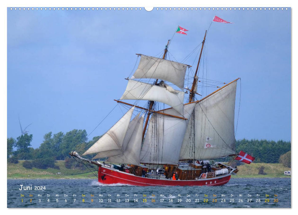 Traditionsschiffe auf dem Limfjord (CALVENDO Wandkalender 2024)