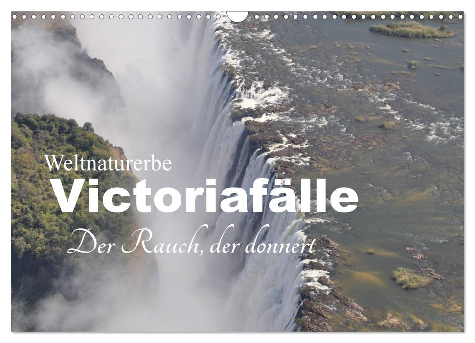 Patrimoine mondial Chutes Victoria - La fumée qui gronde (Calendrier mural CALVENDO 2024) 