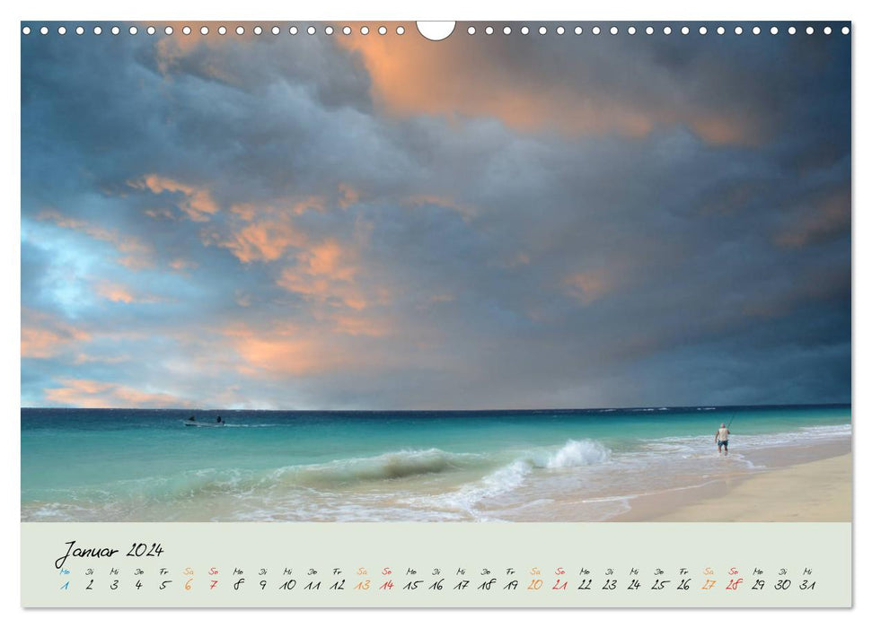 Kapverdische Insel Sal. Wind, Sonne und Erholung. (CALVENDO Wandkalender 2024)